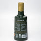 Parte trasera de botella de aceite de oliva virgen extra Temprano Ad-Morum (AOVE temprano).