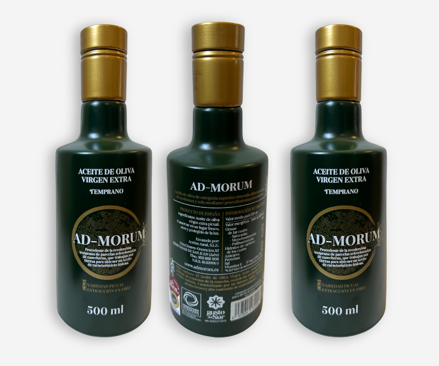 AOVE Temprano Picual 2025/2026 (500ml) PACKS