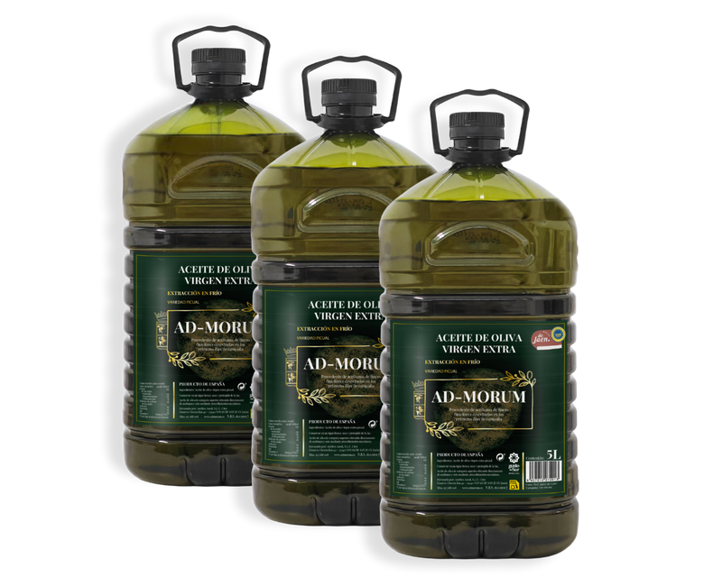 Pack de 3 garrafas aceite de oliva virgen extra Ad-Morum (AOVE)